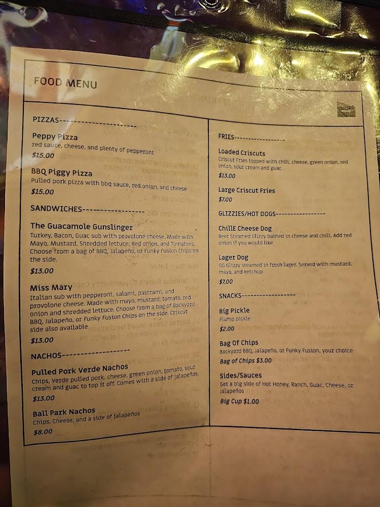 Backyard Social Club Menu image 3